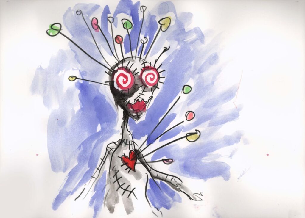 Tim Burton-Untitled (Pincushion Queen)